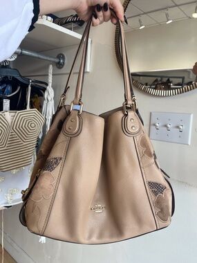 COACH Edie 31 Floral Shoulder Bag